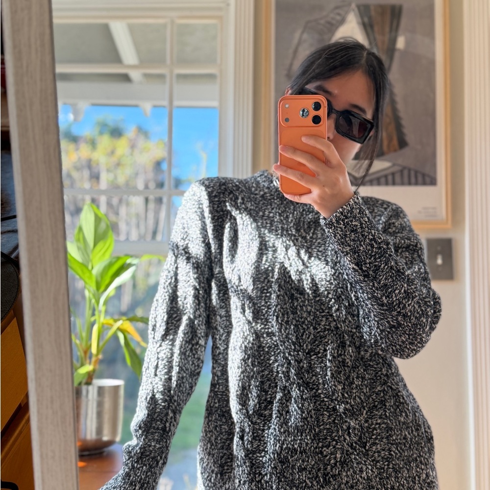 Frank & Oak Gray Crew Neck Sweater